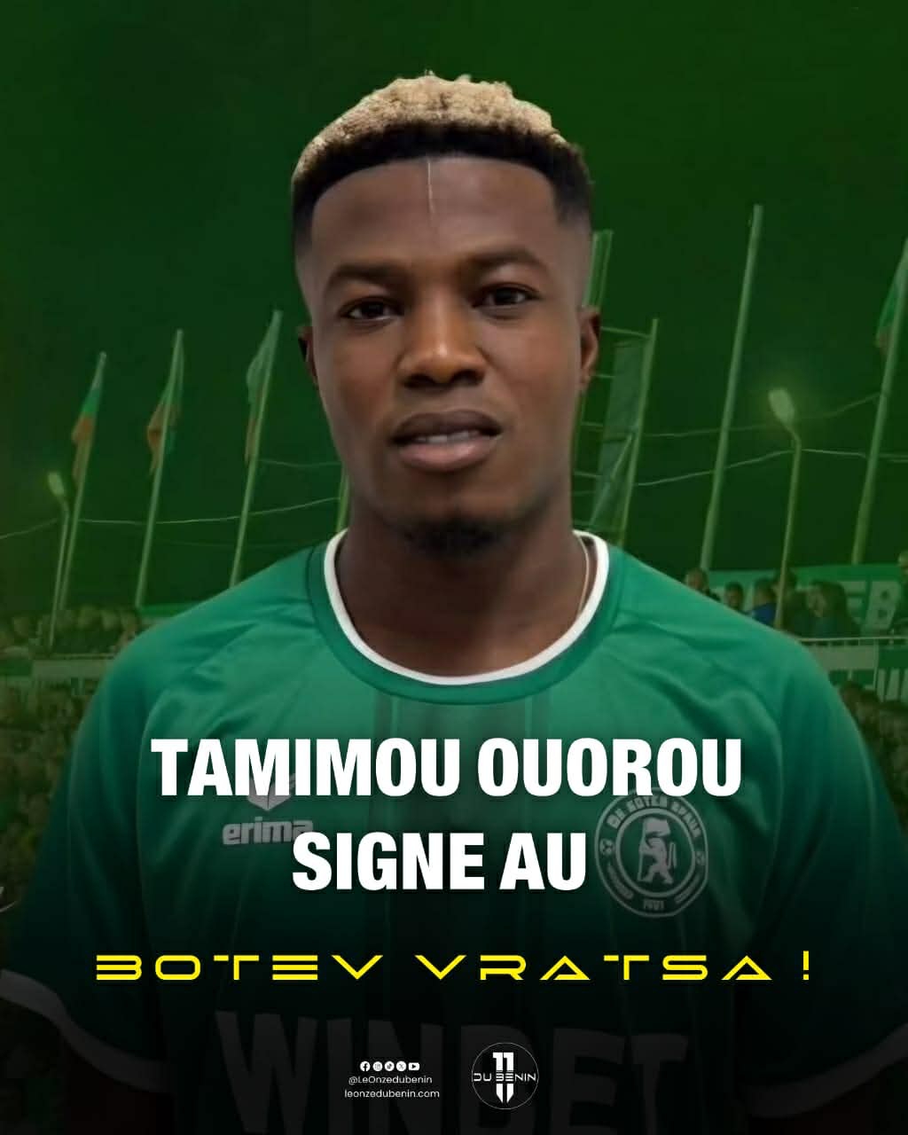 Tamimou OUOROU s’engage avec Botev Vratsa