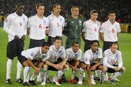 Equipe d'Angleterre pour l'euro 2012