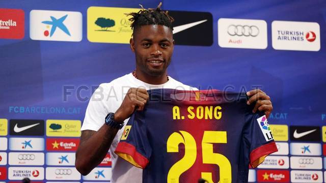 maillot alex song fc barcelone